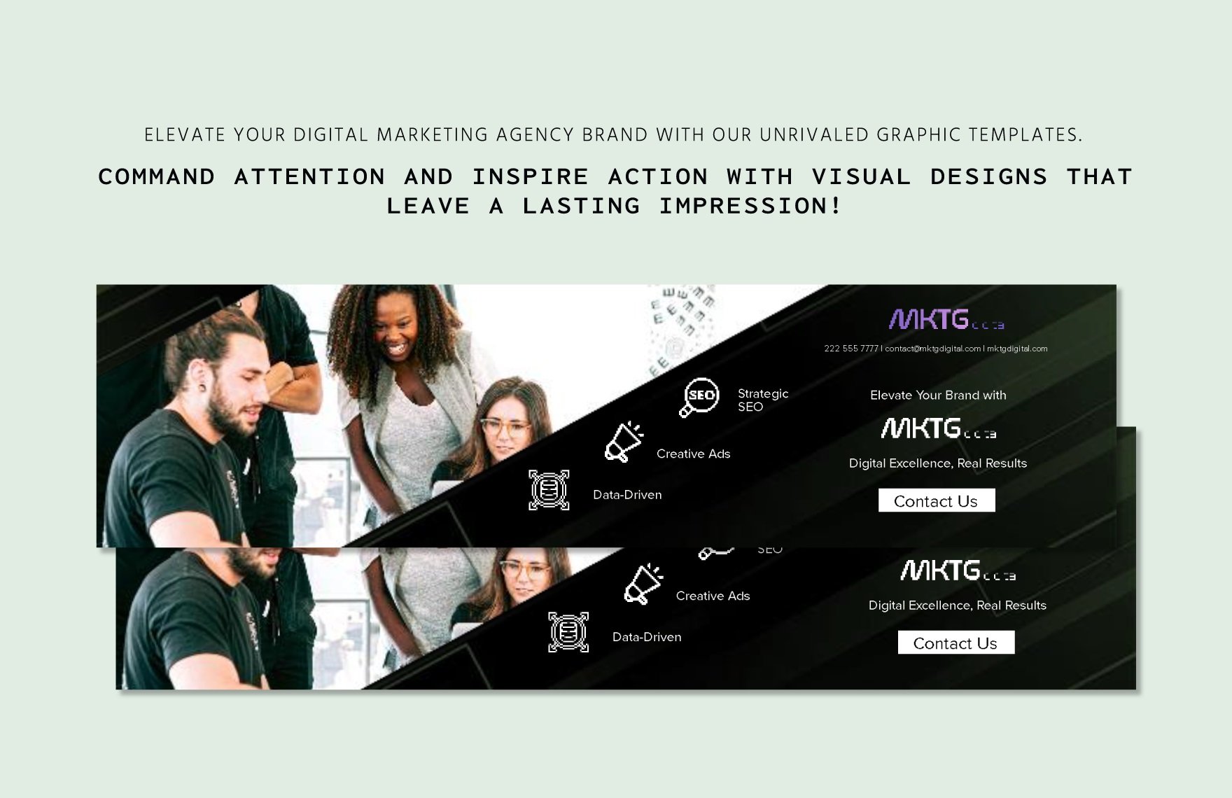 Digital Marketing Agency Website Banner Template