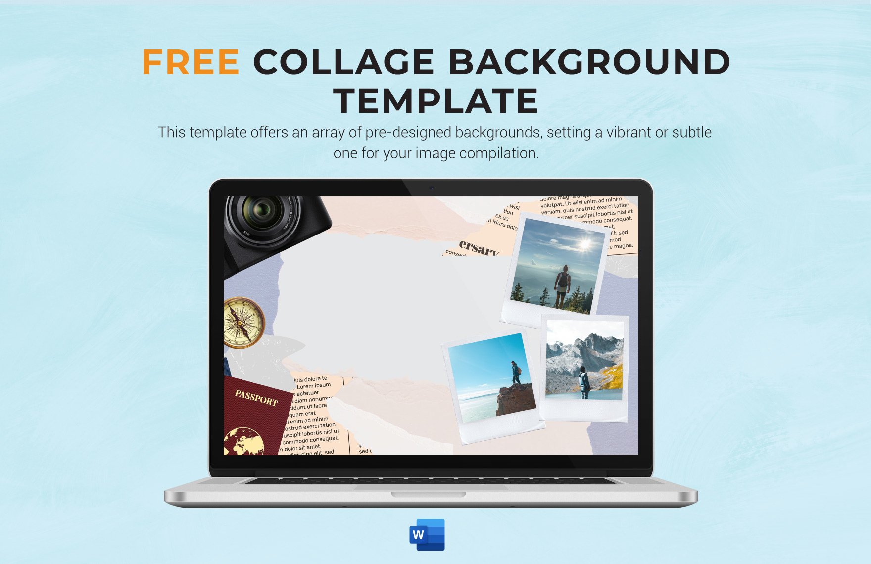 Collage Background Template