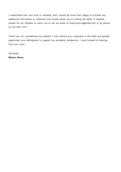 Free Academic Job Recommendation Letter Template to Edit Online