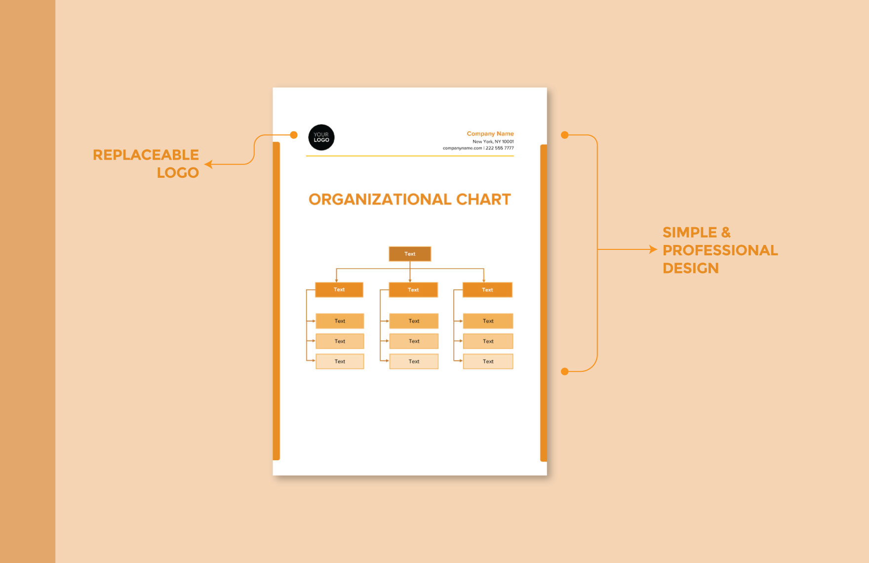 Free Printable Organization Chart Template - Download in PNG, JPG