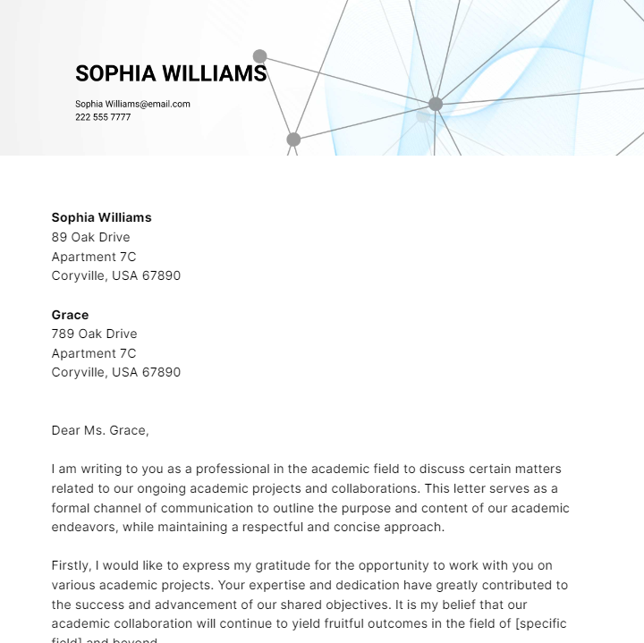 Academic Withdrawal Letter Template - Edit Online & Download