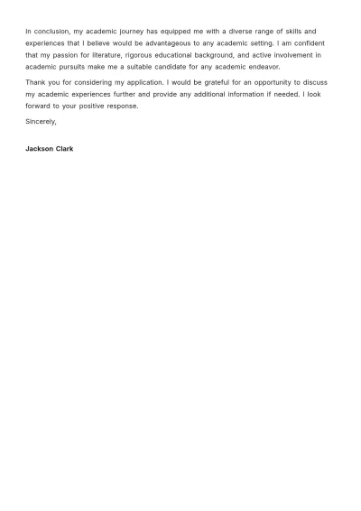 Free Academic Experience Letter Template to Edit Online