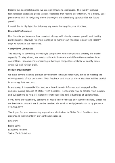Free Board Recommendation Letter Template to Edit Online