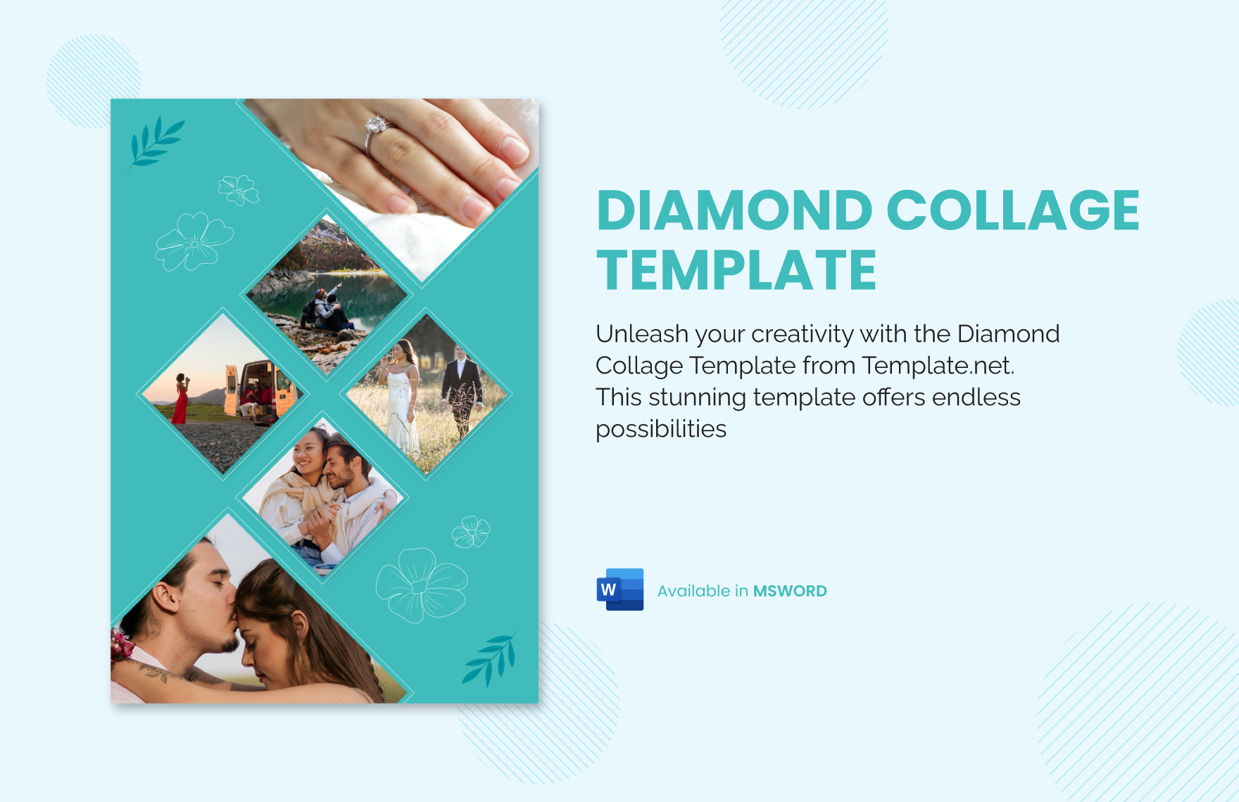 Diamond Collage Template in Word - Download | Template.net