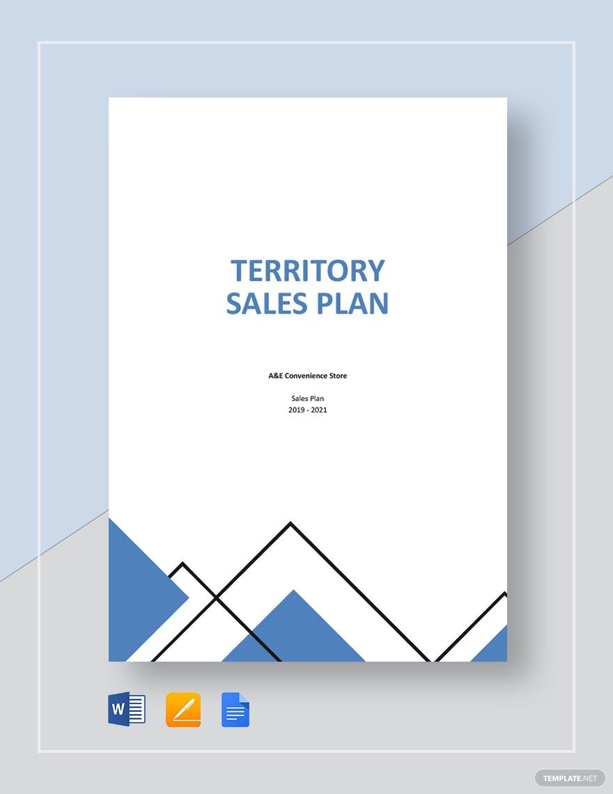 Territory Sales Plan Template in Word, Google Docs, Apple Pages
