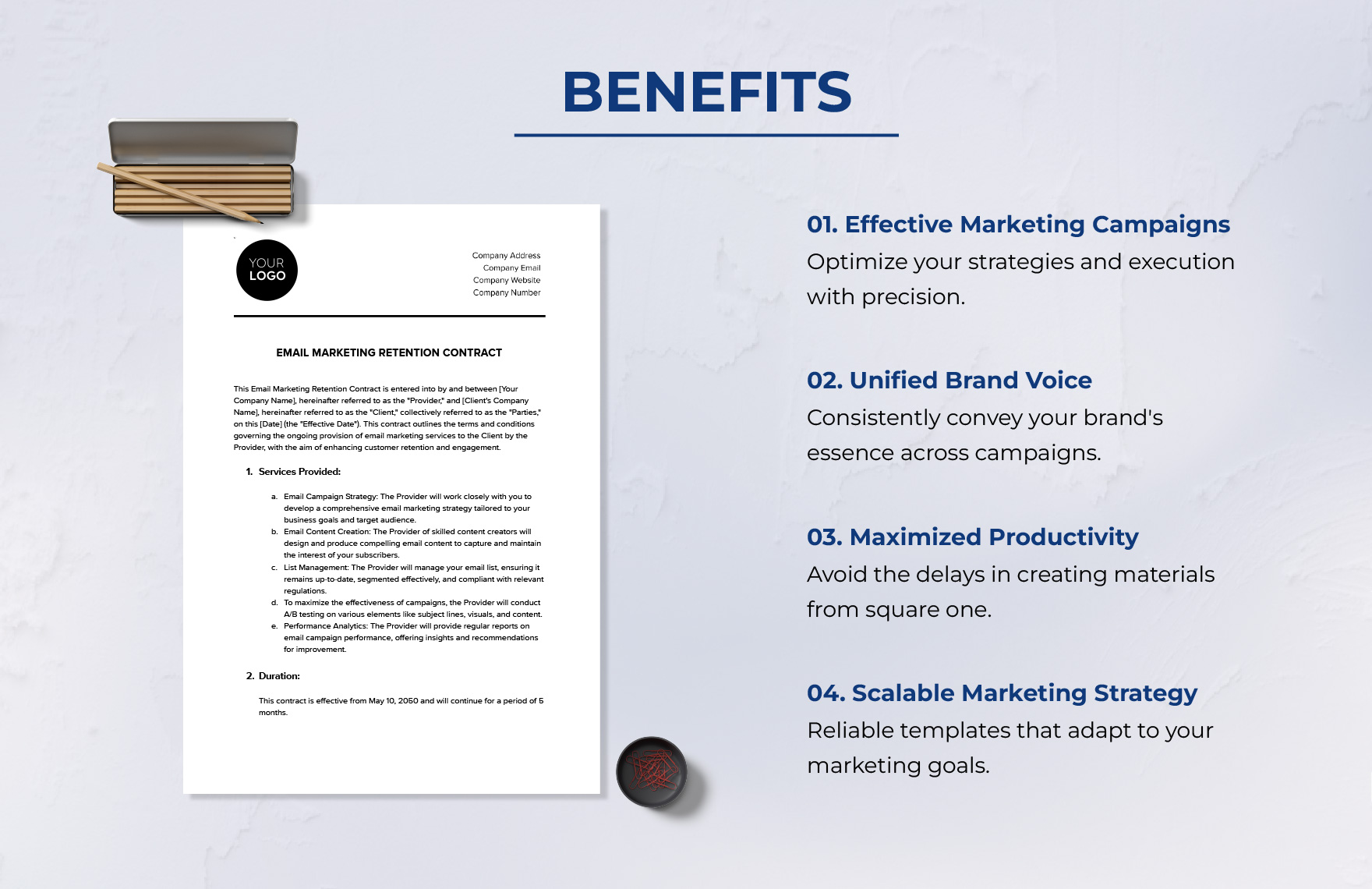Email Marketing Retention Contract Template