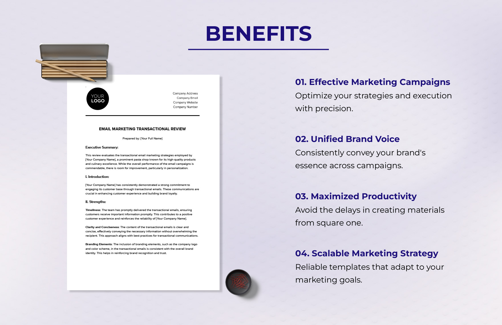 Email Marketing Transactional Review Template