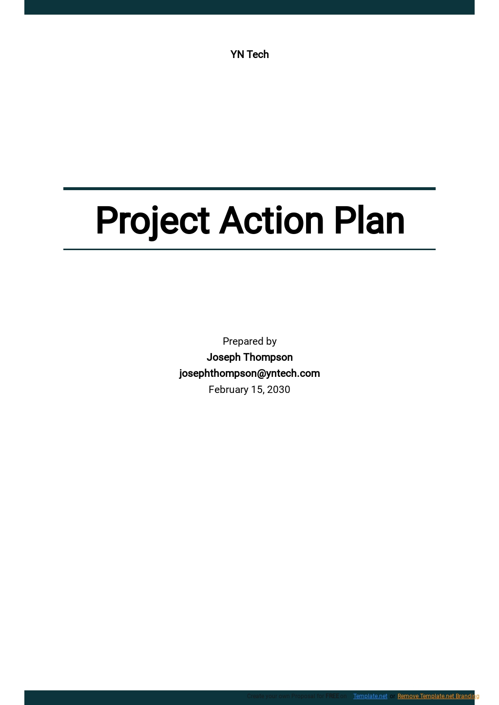 Action Plan Templates in Google Docs | Template.net