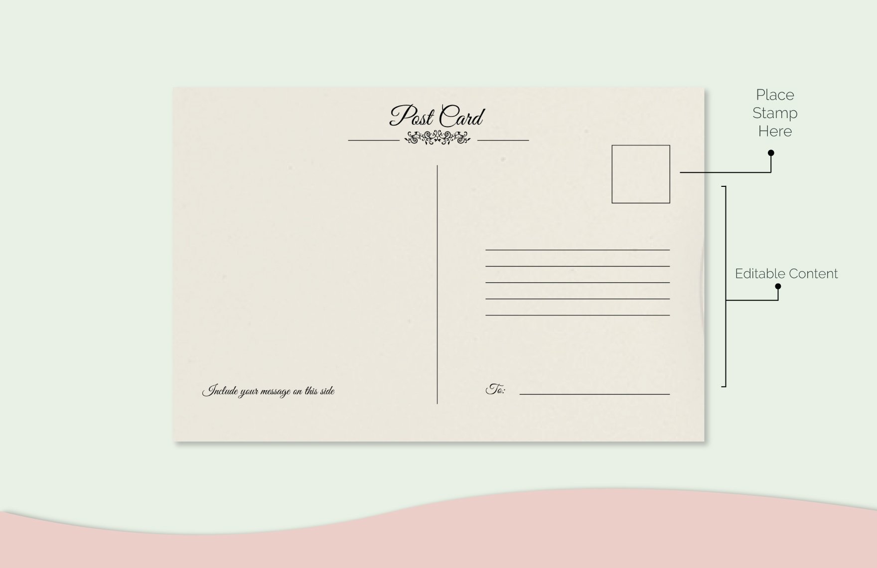 Full Page Postcard Template