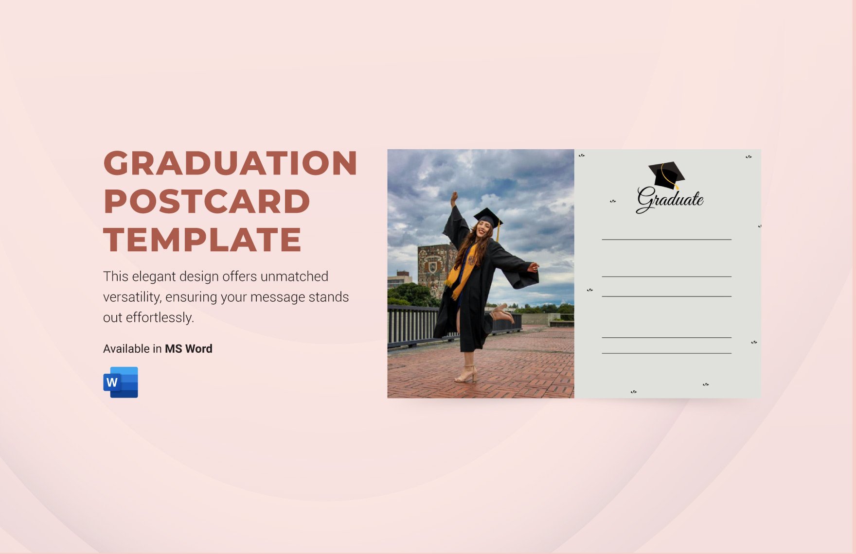 Graduation Postcard Template