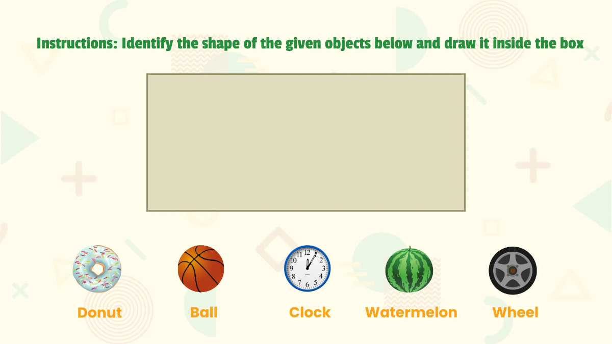 Free Recognizing and Drawing Shapes Template to Edit Online