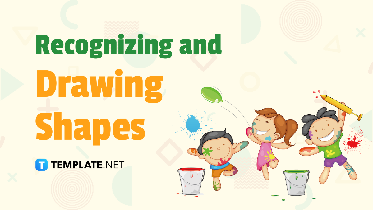 Free Recognizing and Drawing Shapes Template