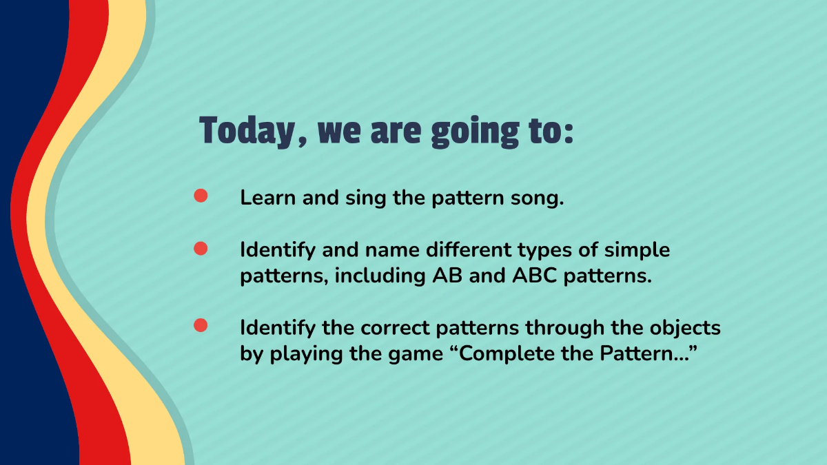 Free Recognizing and Creating Simple Patterns Template to Edit Online