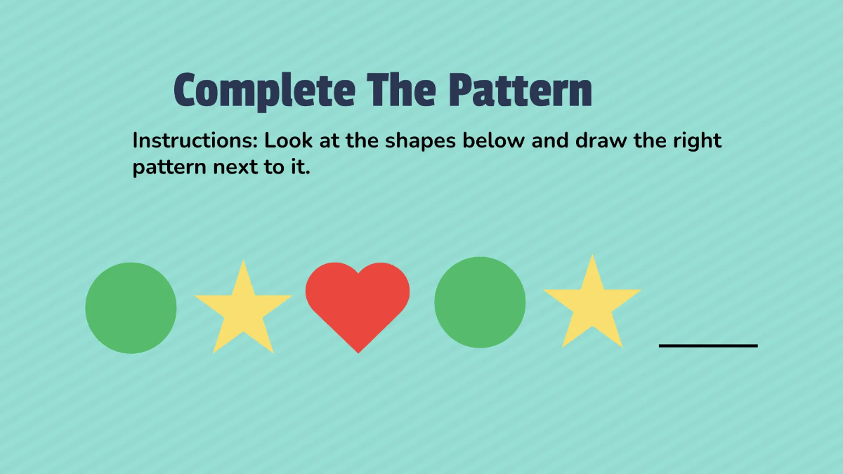 Free Recognizing and Creating Simple Patterns Template to Edit Online