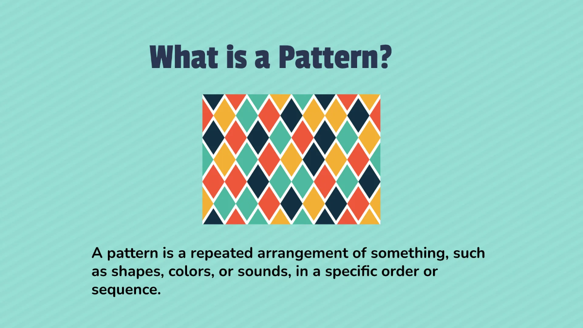 Free Recognizing and Creating Simple Patterns Template to Edit Online