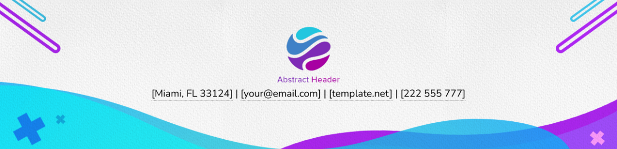 Abstract Header Template