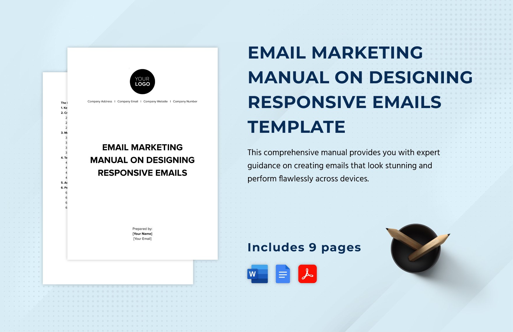 Email Marketing Manual on Designing Responsive Emails Template