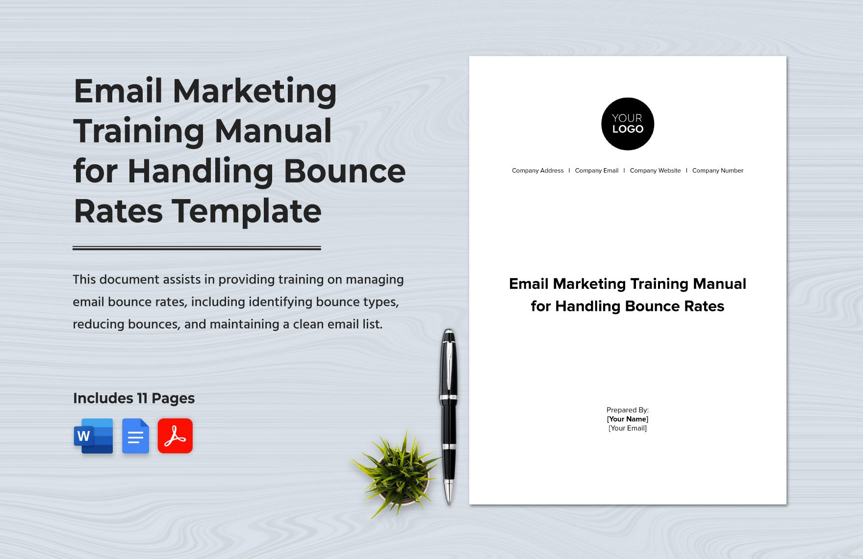 Email Marketing Training Manual for Handling Bounce Rates Template