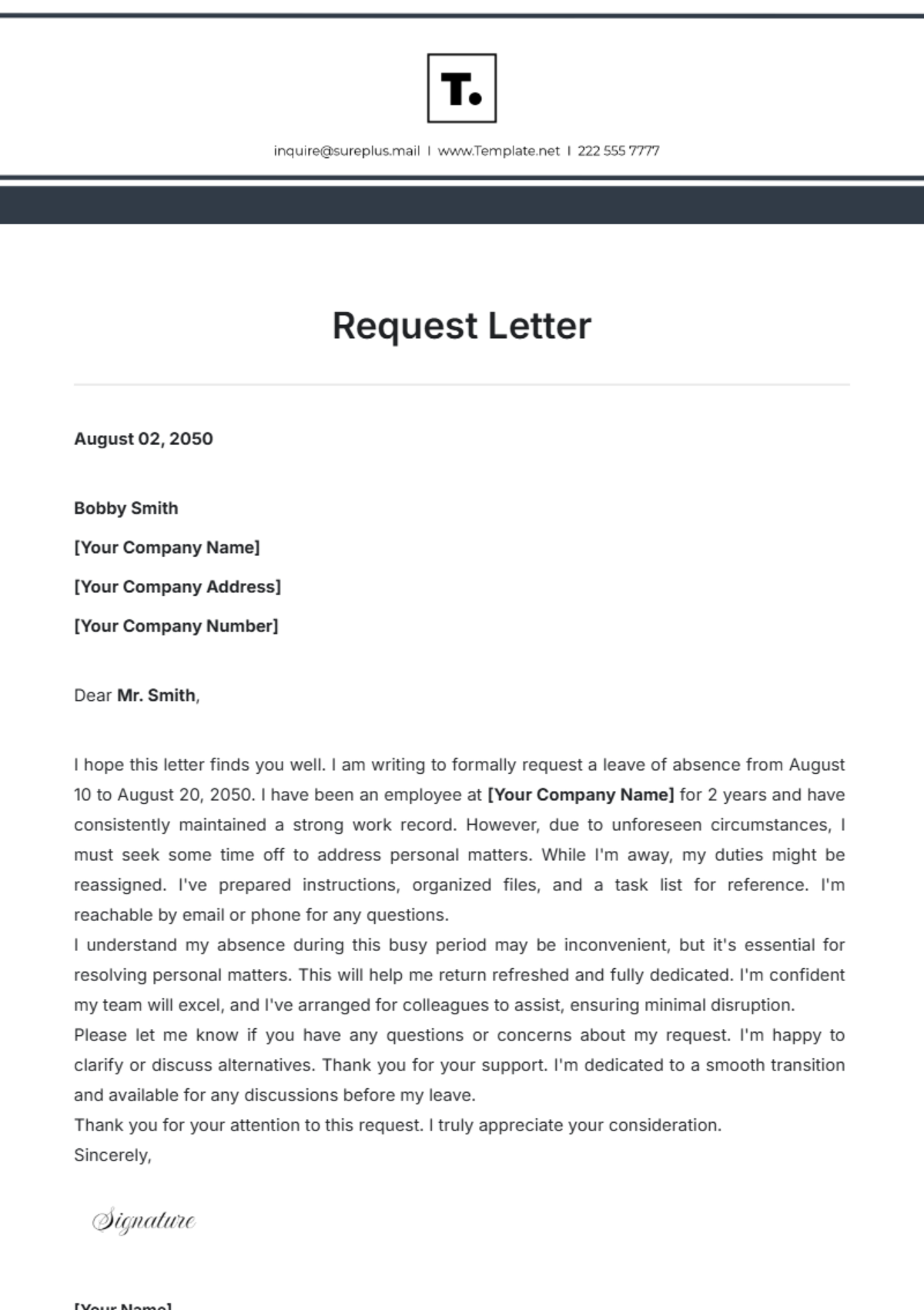 Free Car Rental Request Letter Template To Edit Online