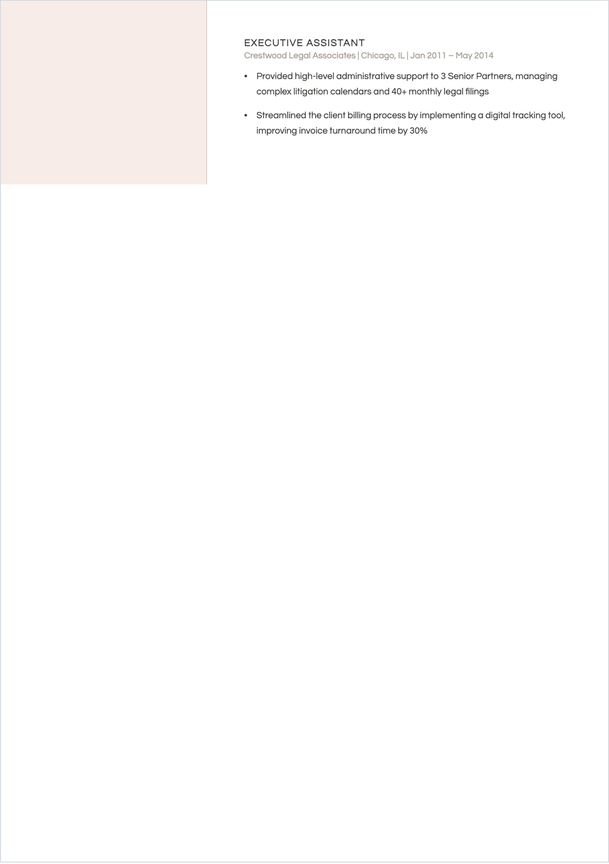 Free Resume Cover Page ATS Resume Template, AI Resume Builder