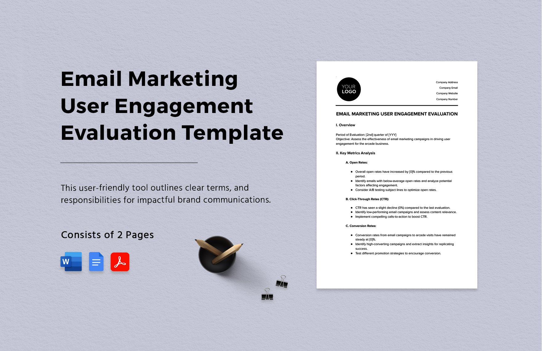 Email Marketing User Engagement Evaluation Template