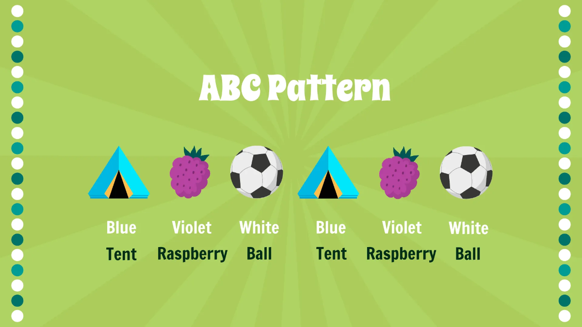 Free Using Objects and Colors to Make Patterns Template to Edit Online