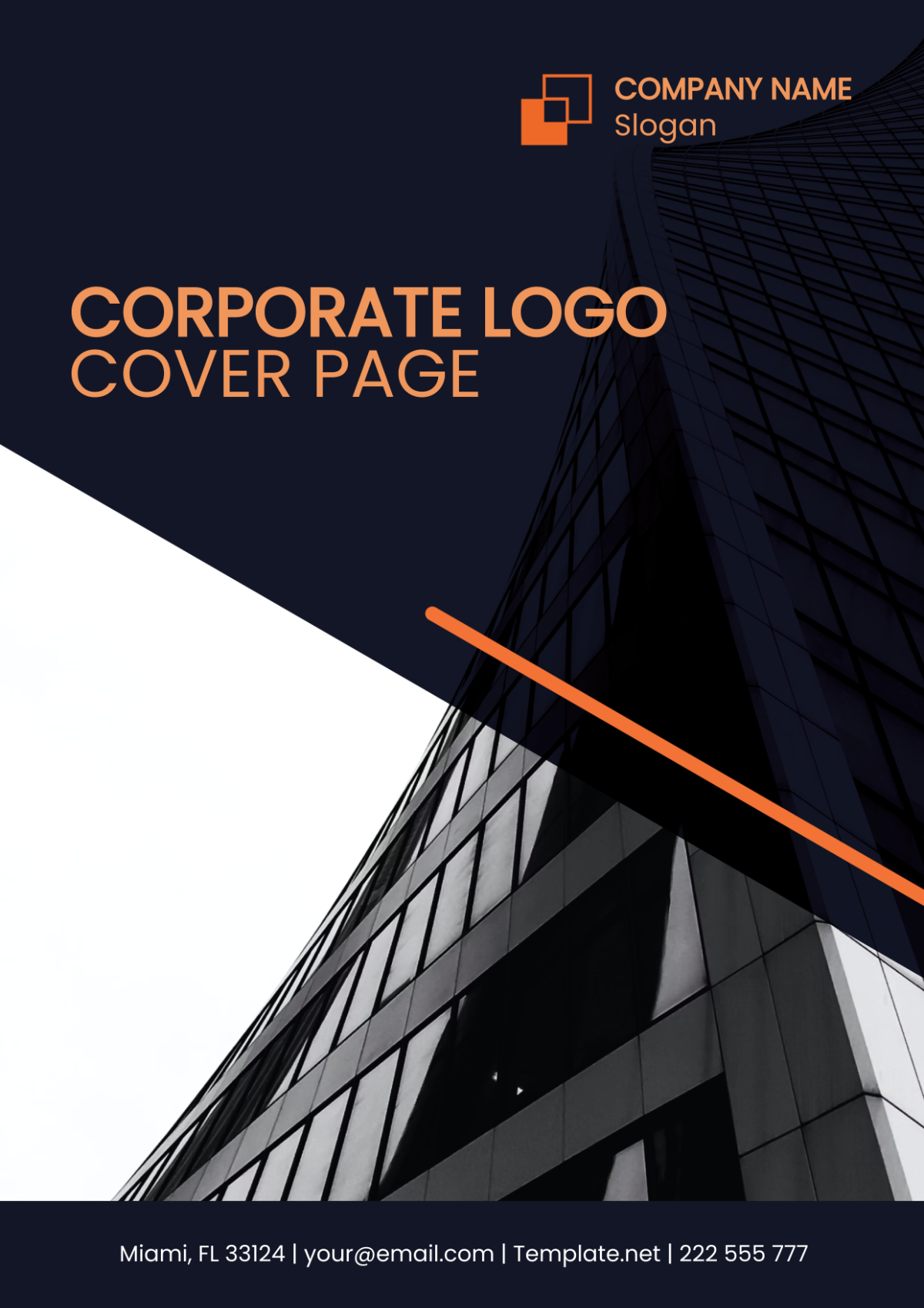 Free Corporate Logo Cover Page Edit Online And Download