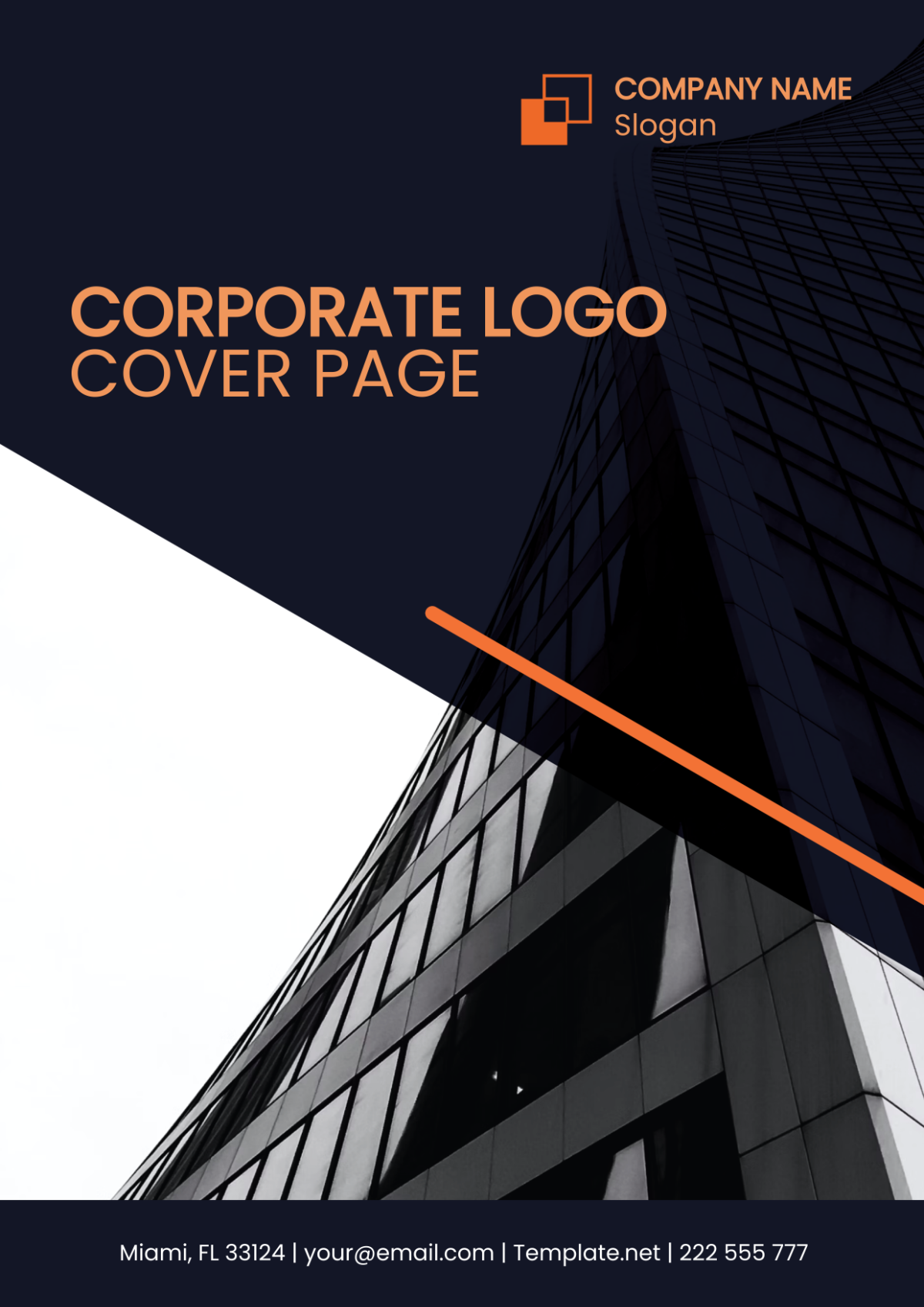 Free Corporate Logo Cover Page Edit Online & Download