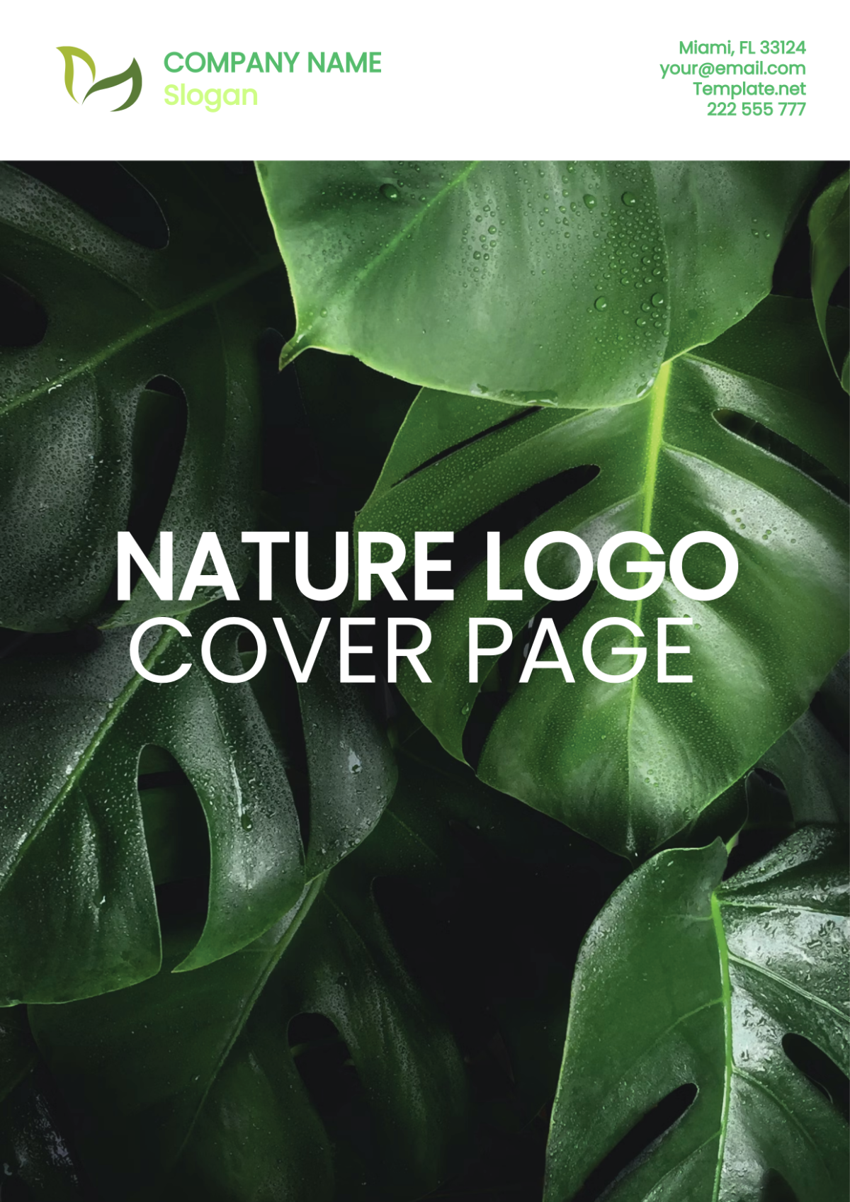 Free Nature Logo Cover Page Edit Online & Download