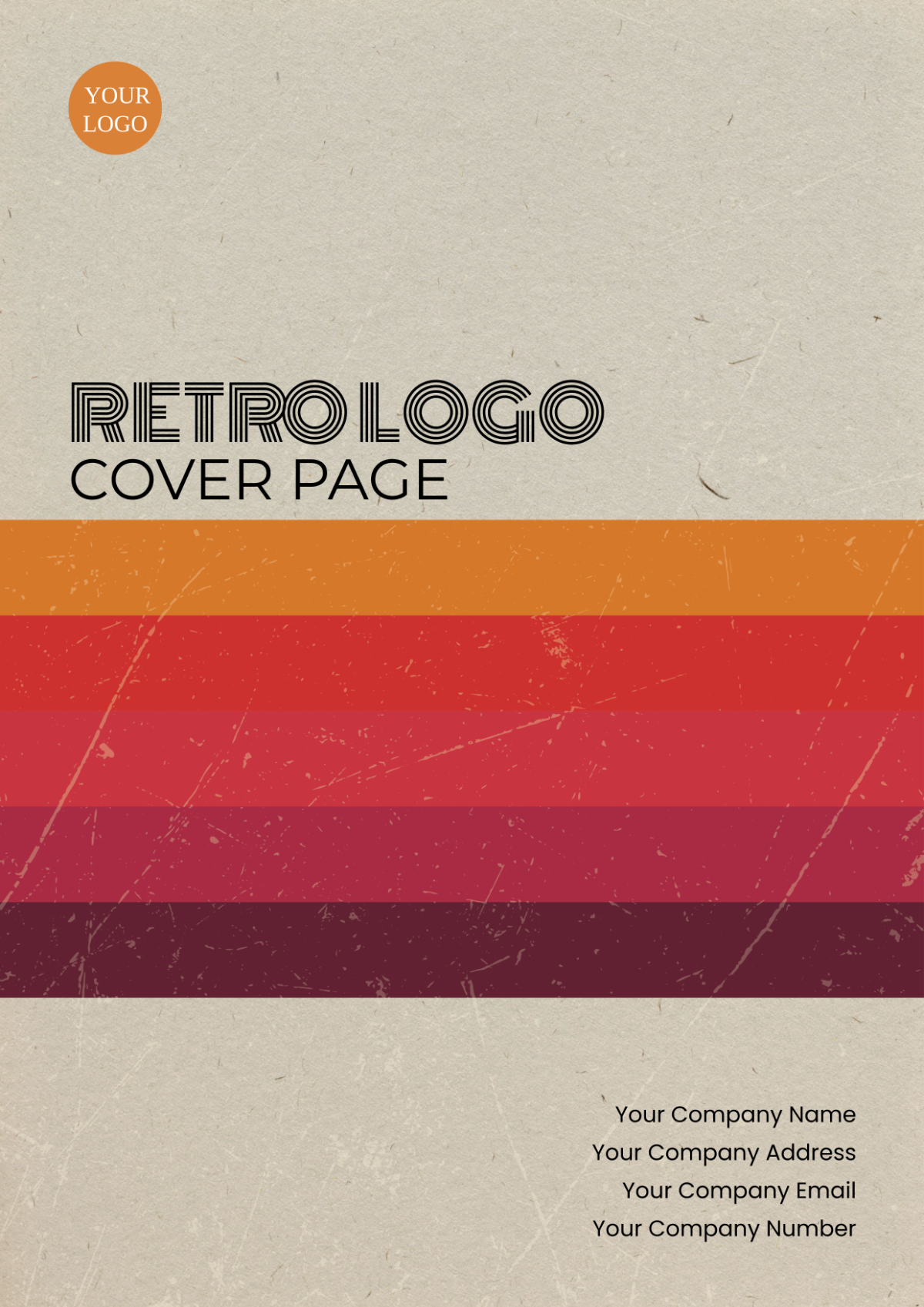 Retro Logo Cover Page