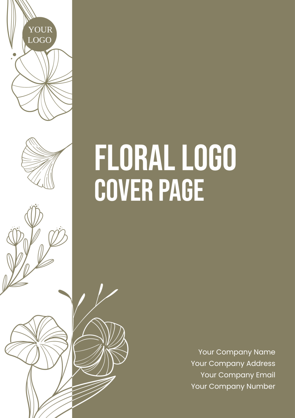 Floral Logo Cover Page