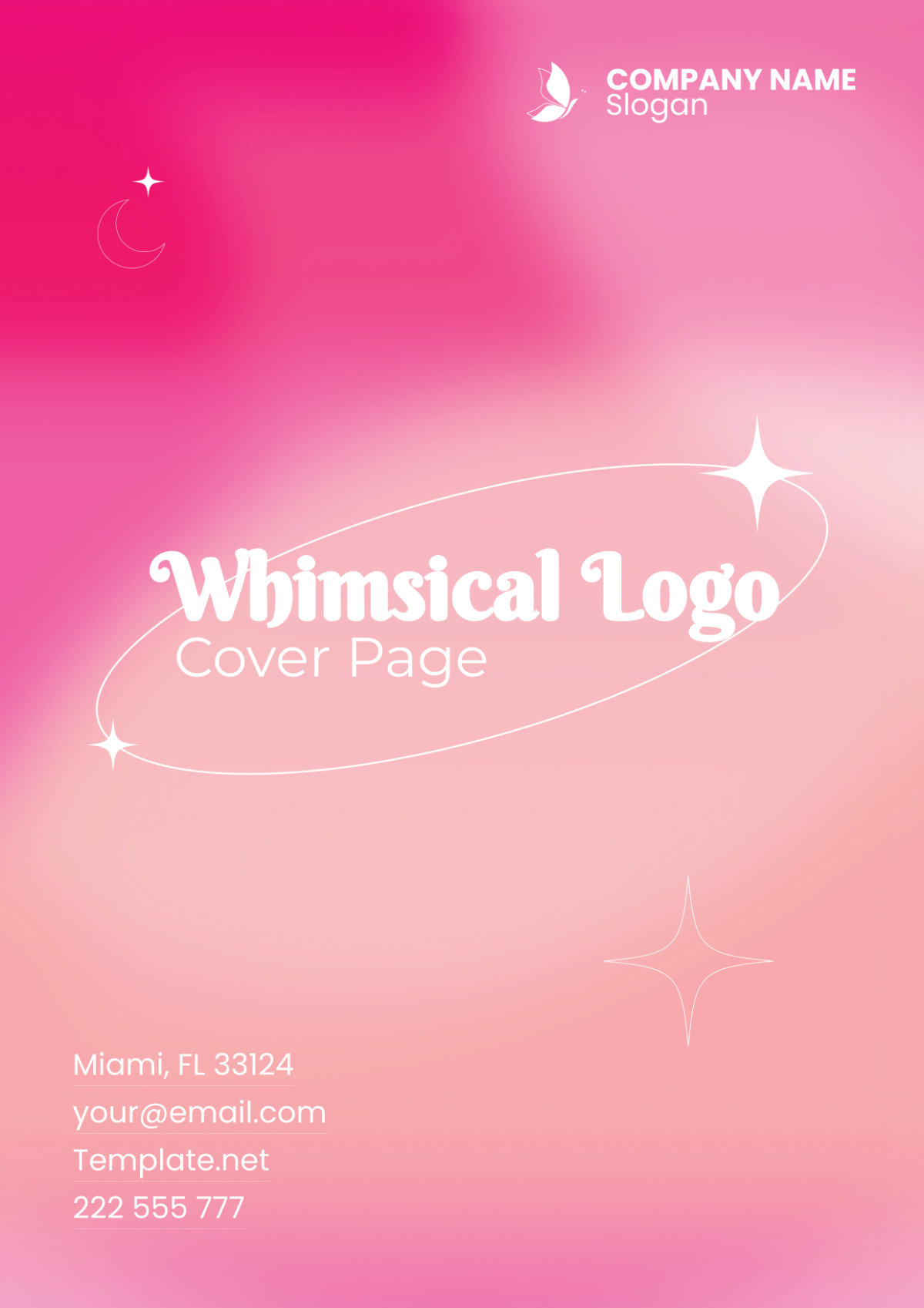 Free Whimsical Logo Cover Page Template