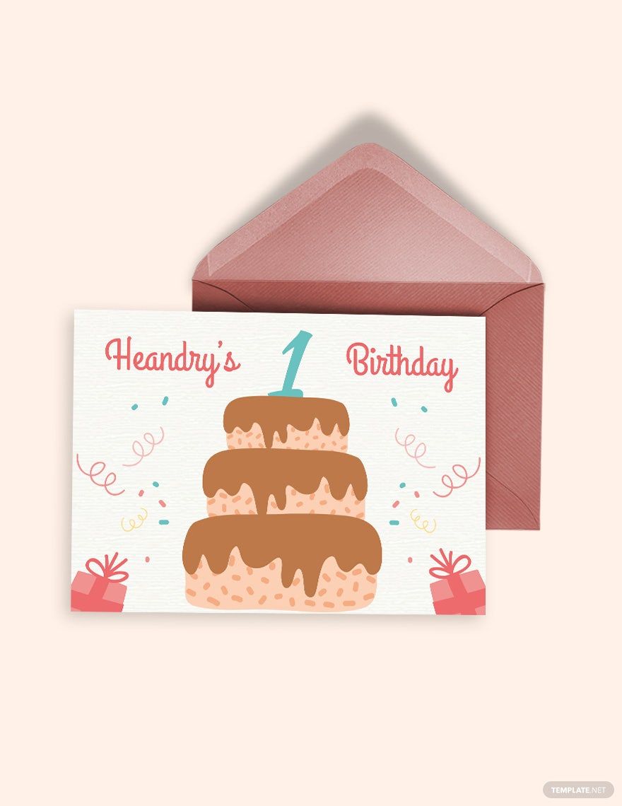 Printable Birthday Greeting Card Template
