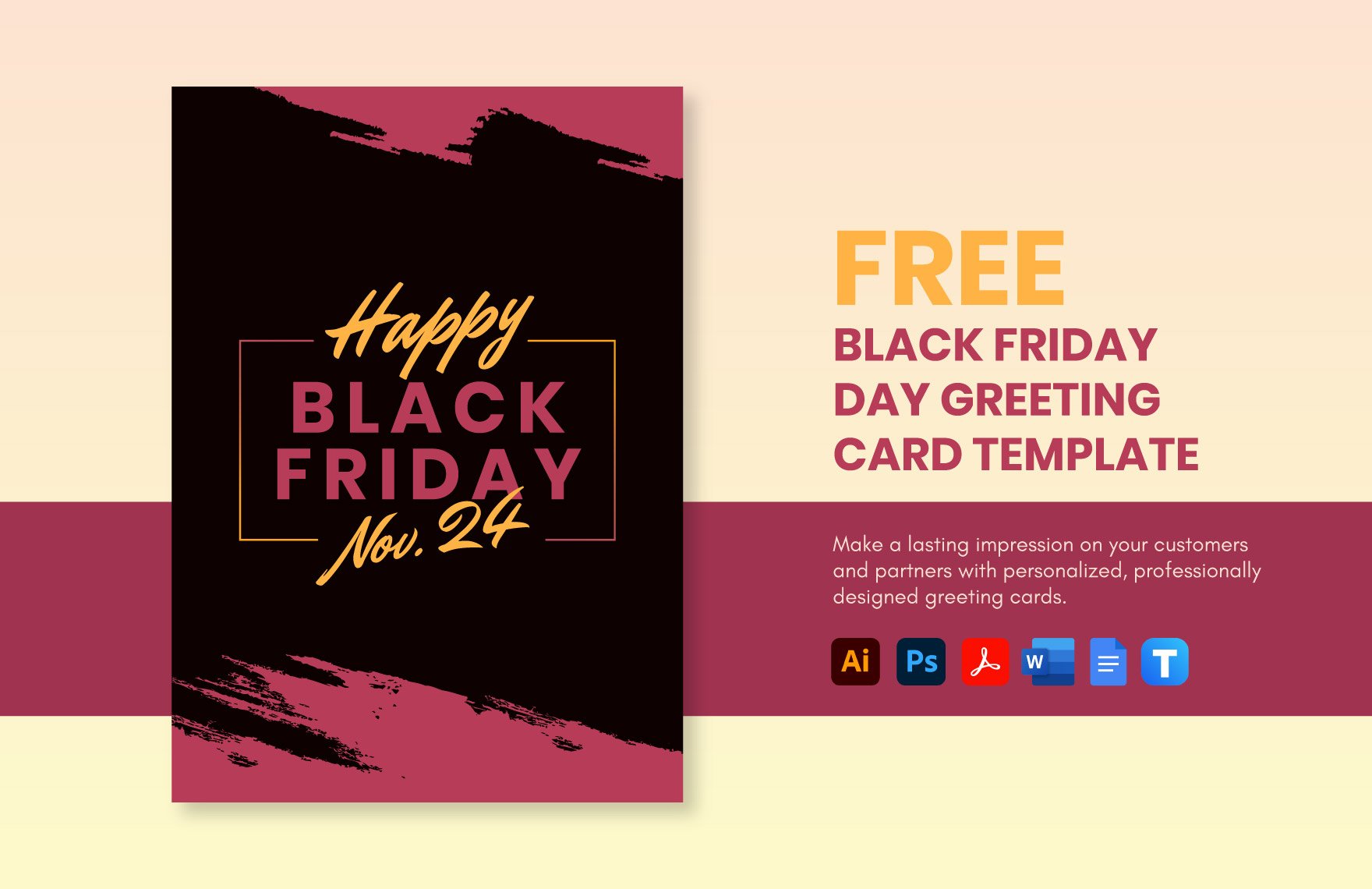 Black Friday Greeting Card Template