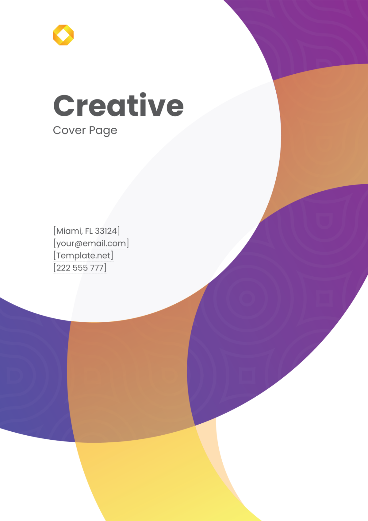 Creative Cover Page Logo Template
