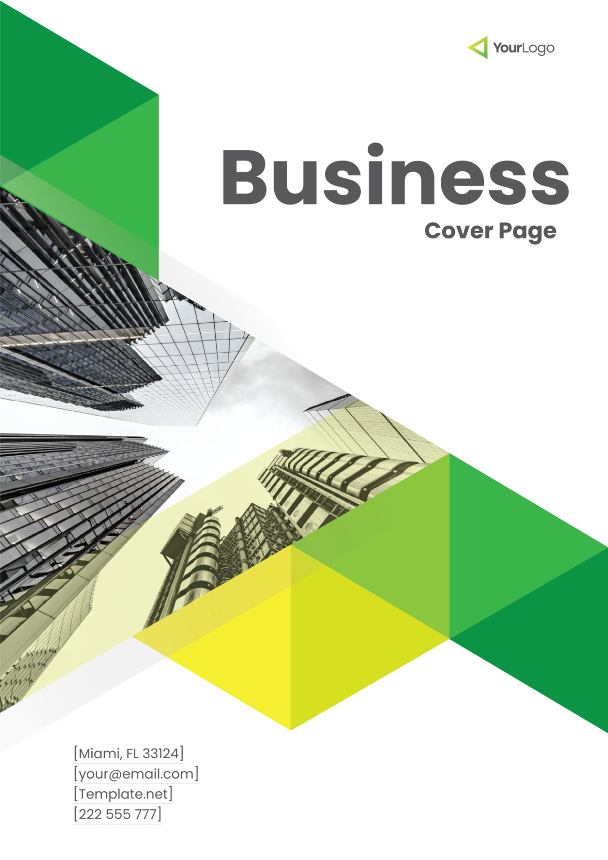 Business Cover Page Logo Template