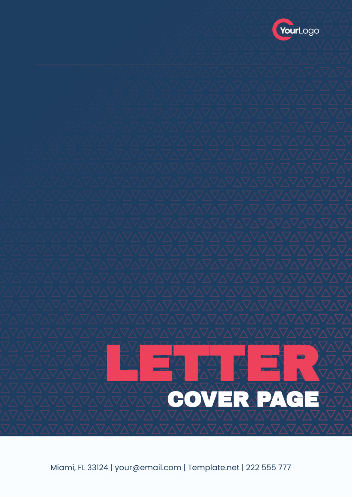 Letter Cover Page Logo Template
