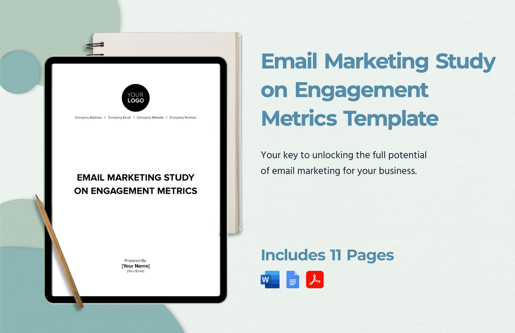 Email Marketing Study on Engagement Metrics Template