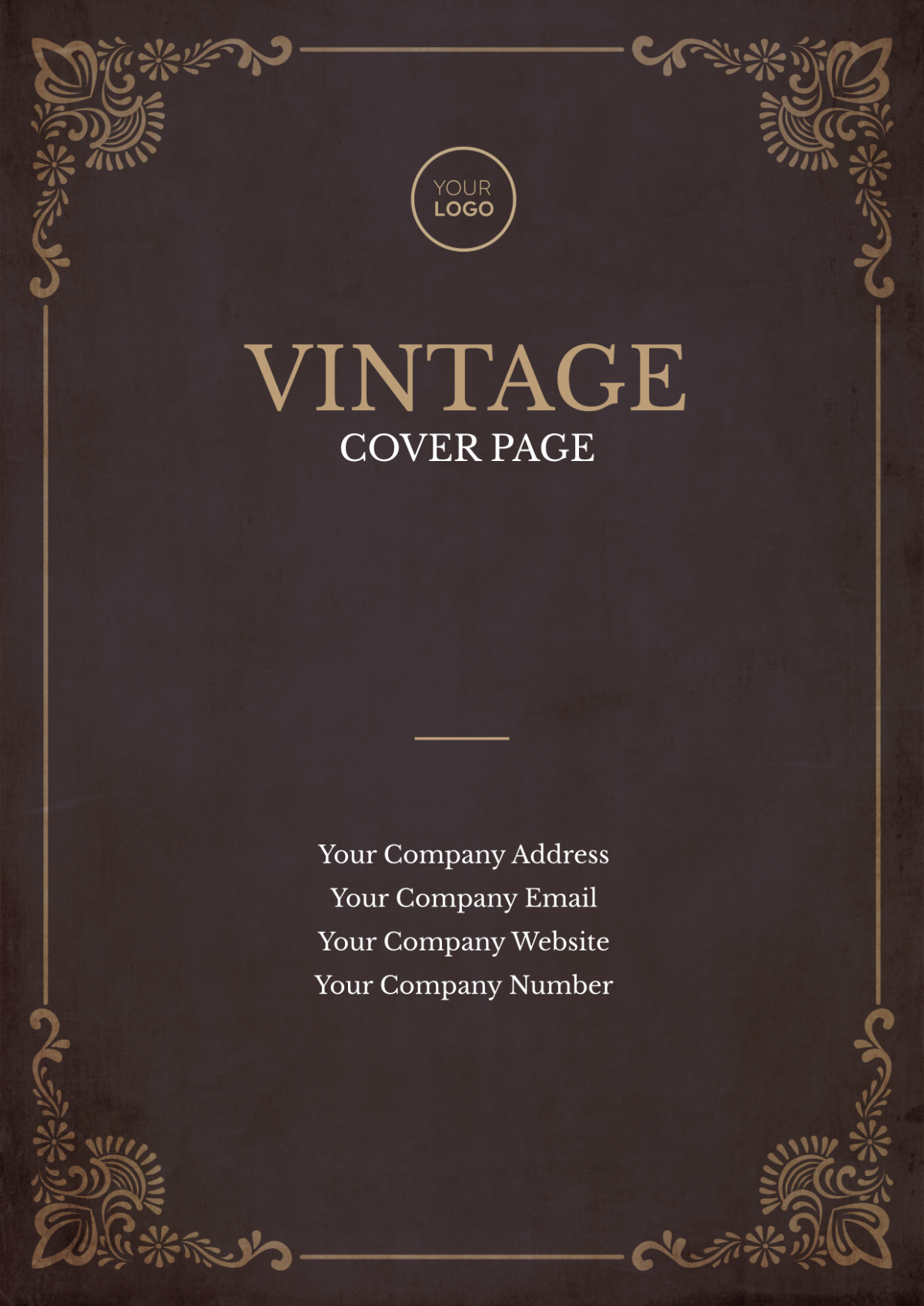Vintage Logo Cover Page