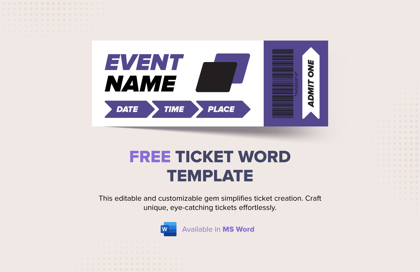 Free Ticket Templates, Download Free Clip Art, Free Clip intended for Blank Parking  Ticket Template