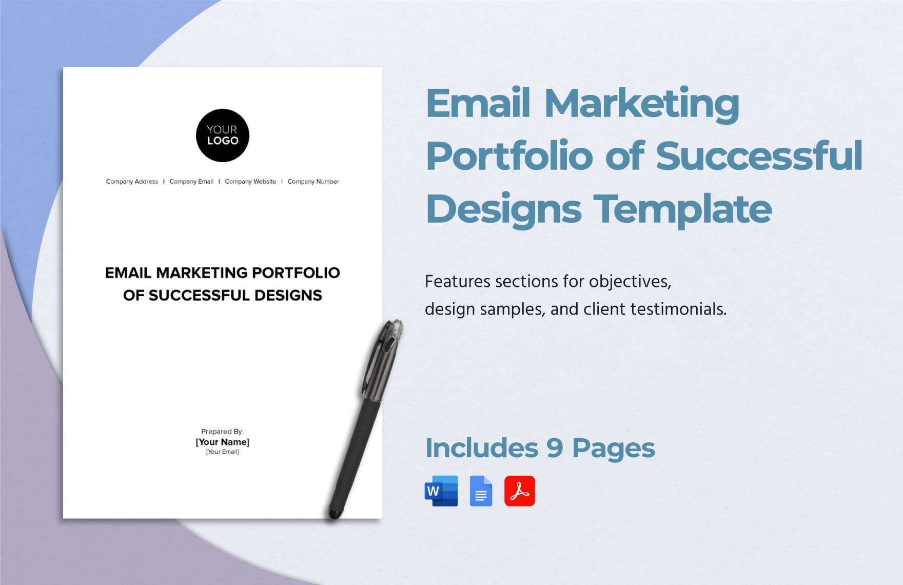 Email Marketing Portfolio of Successful Designs Template