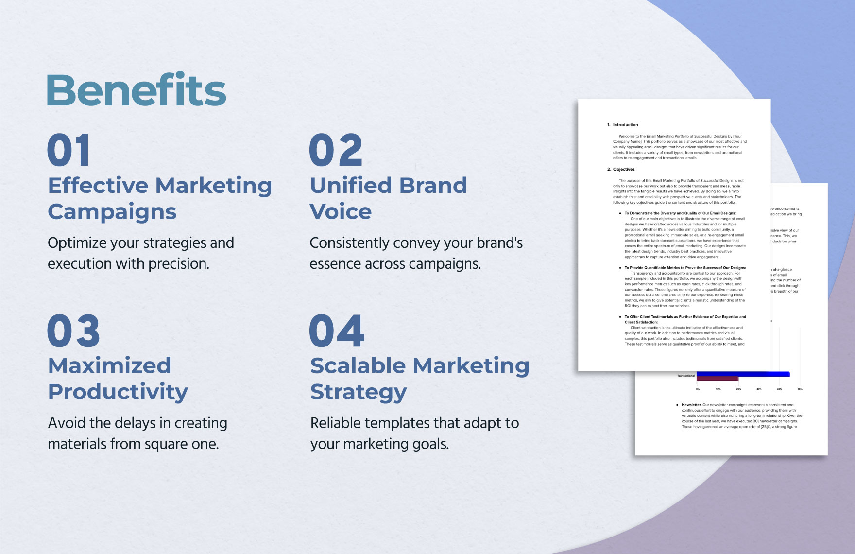 Email Marketing Portfolio of Successful Designs Template in PDF, Word ...