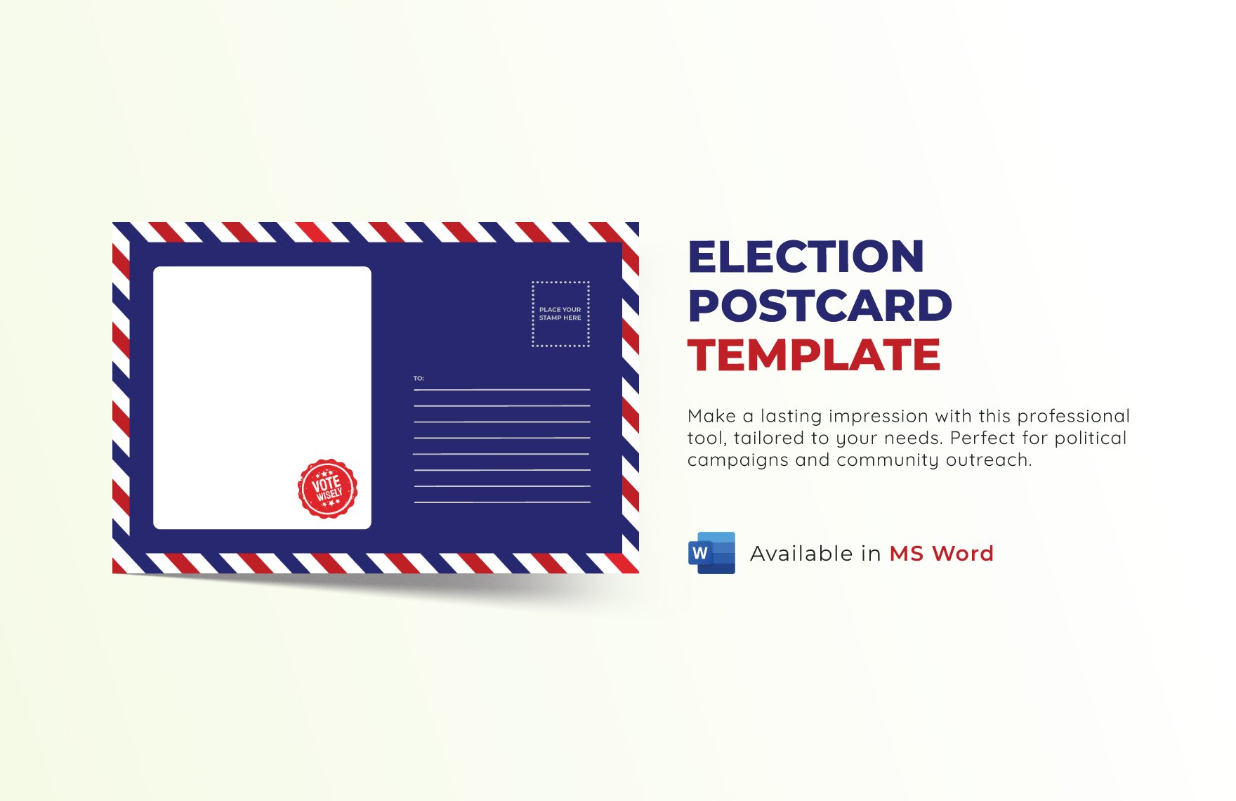 Election Postcard Template