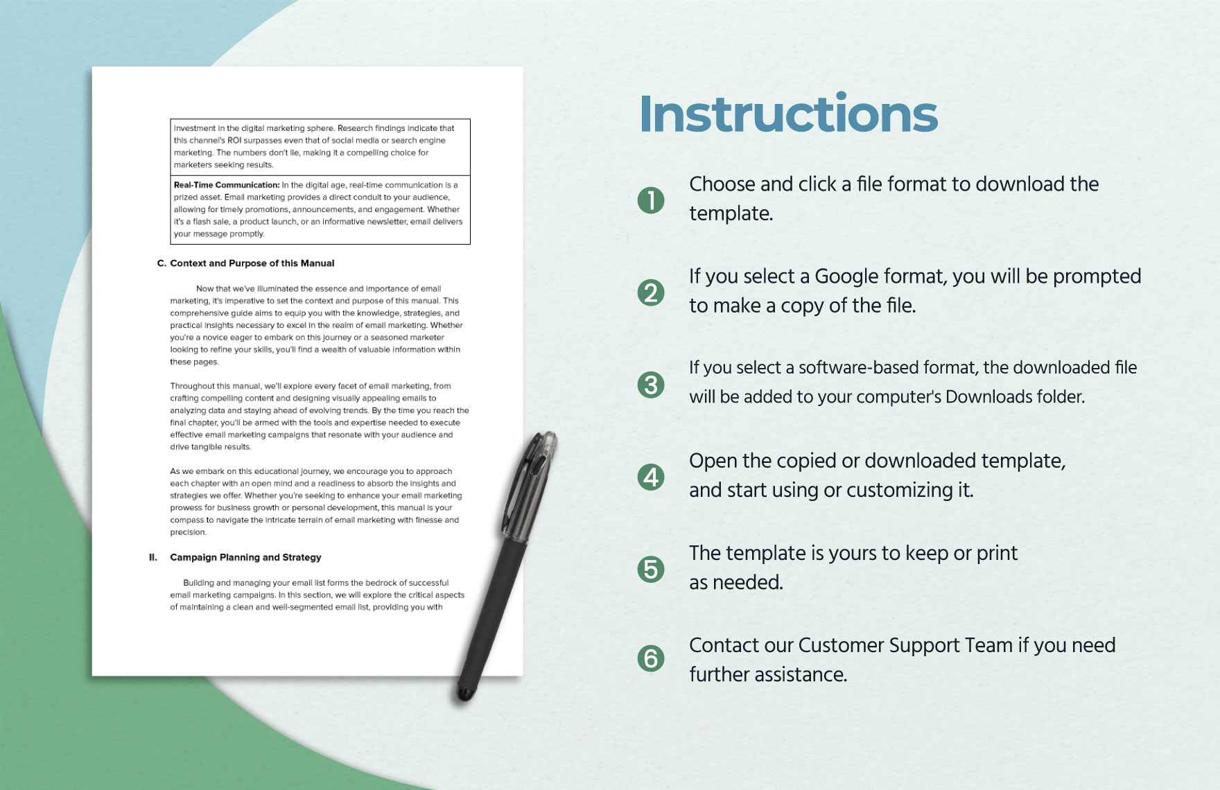 Email Marketing Manual Template