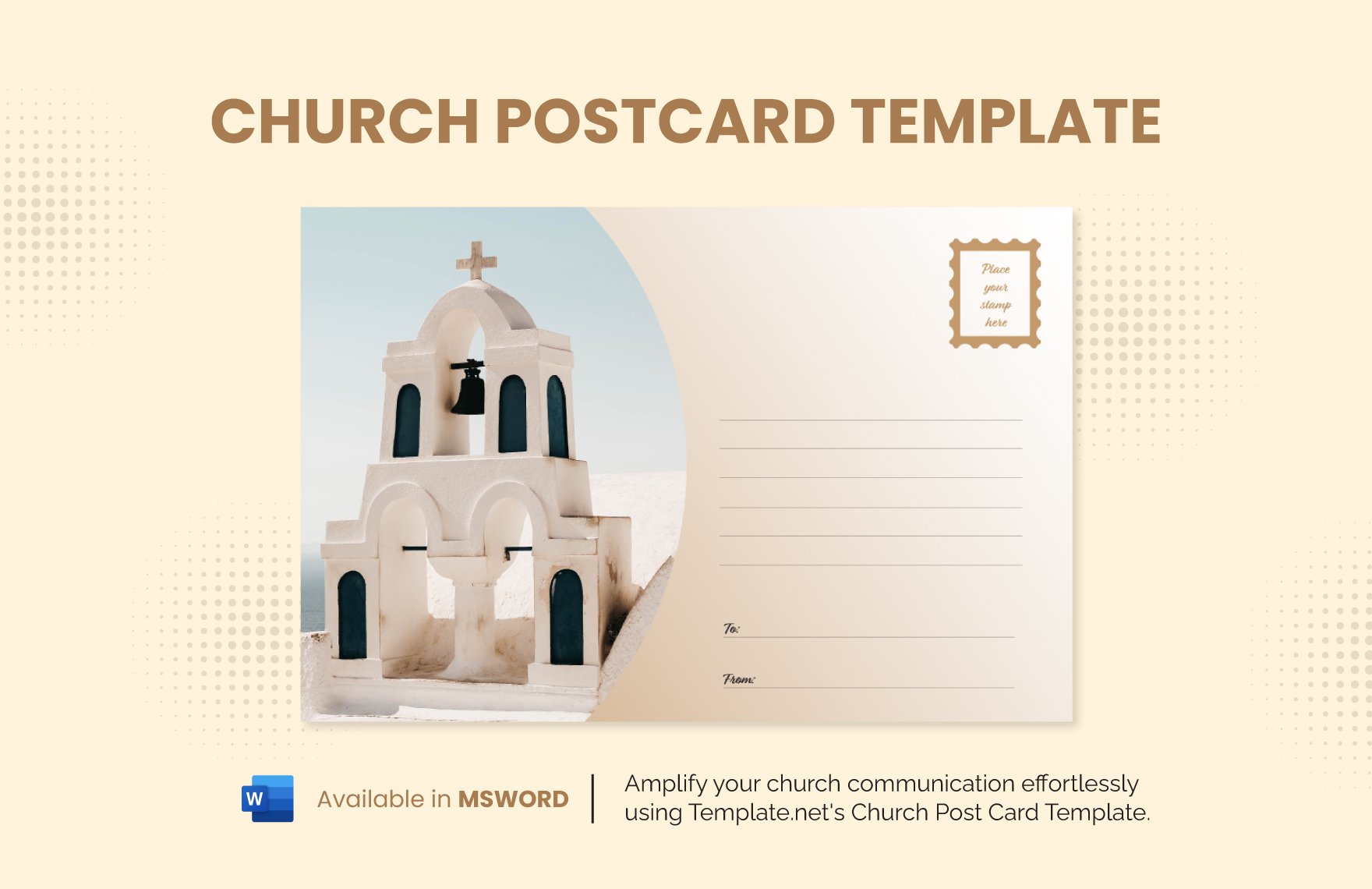 Church Postcard Template