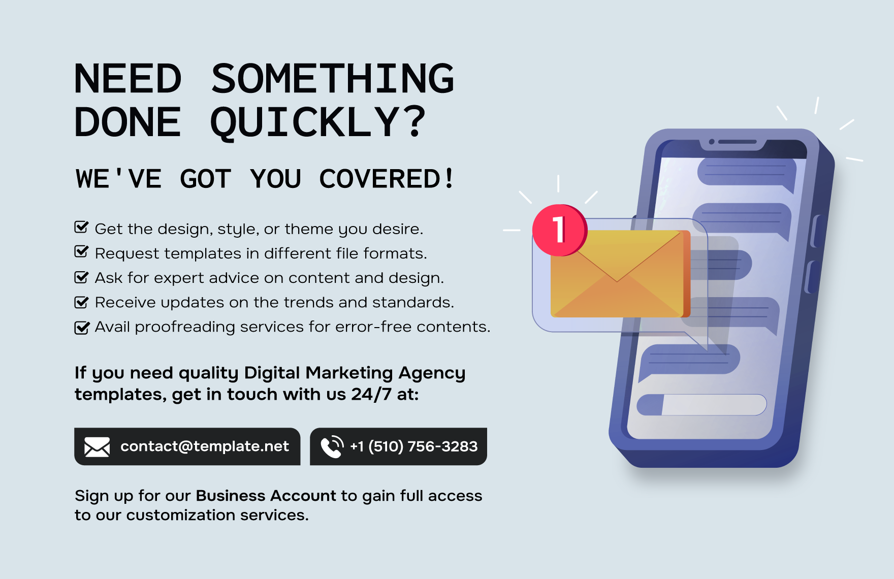 Digital Marketing Agency Informational Infographic Template