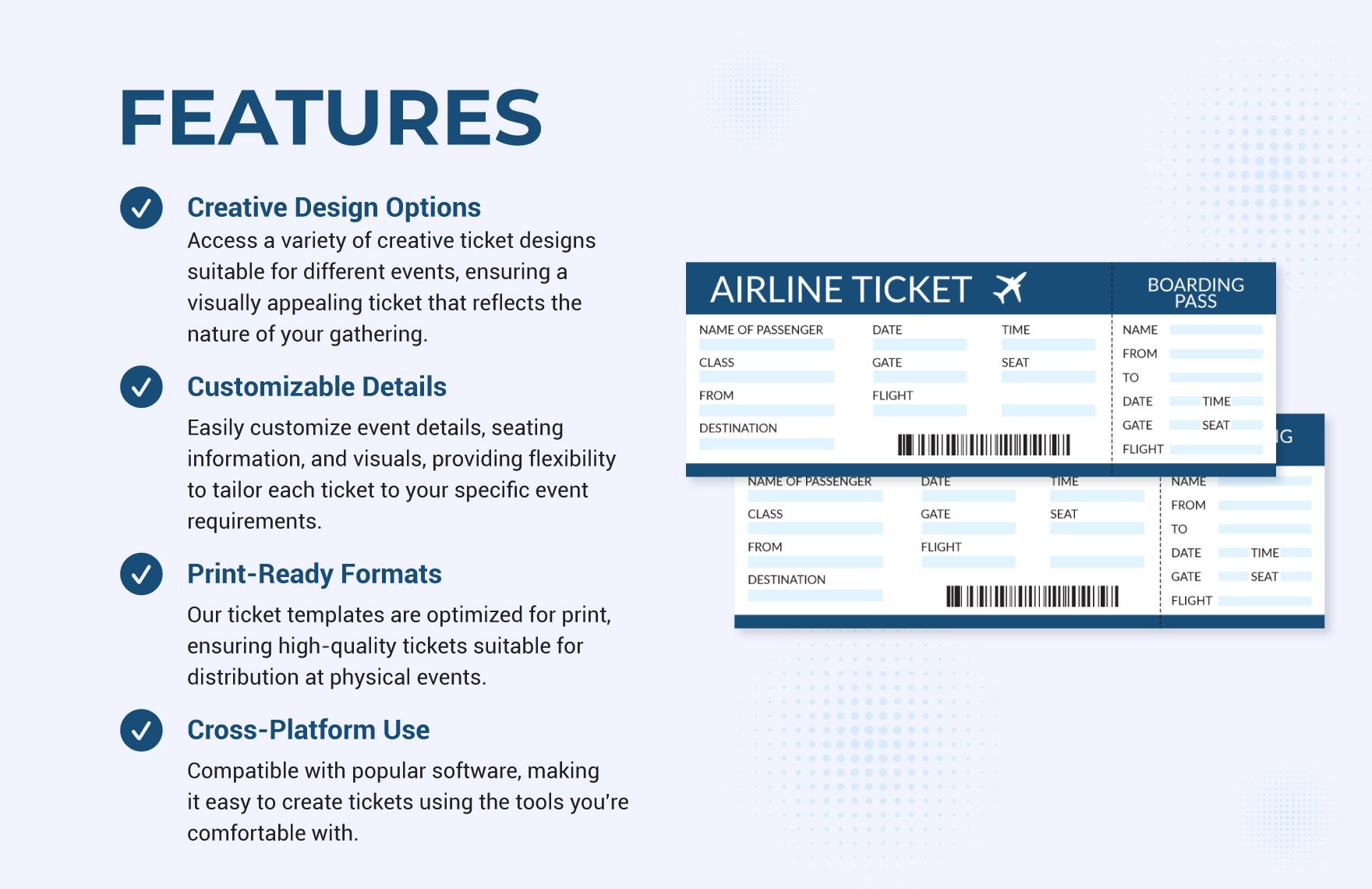 Airline Ticket Template