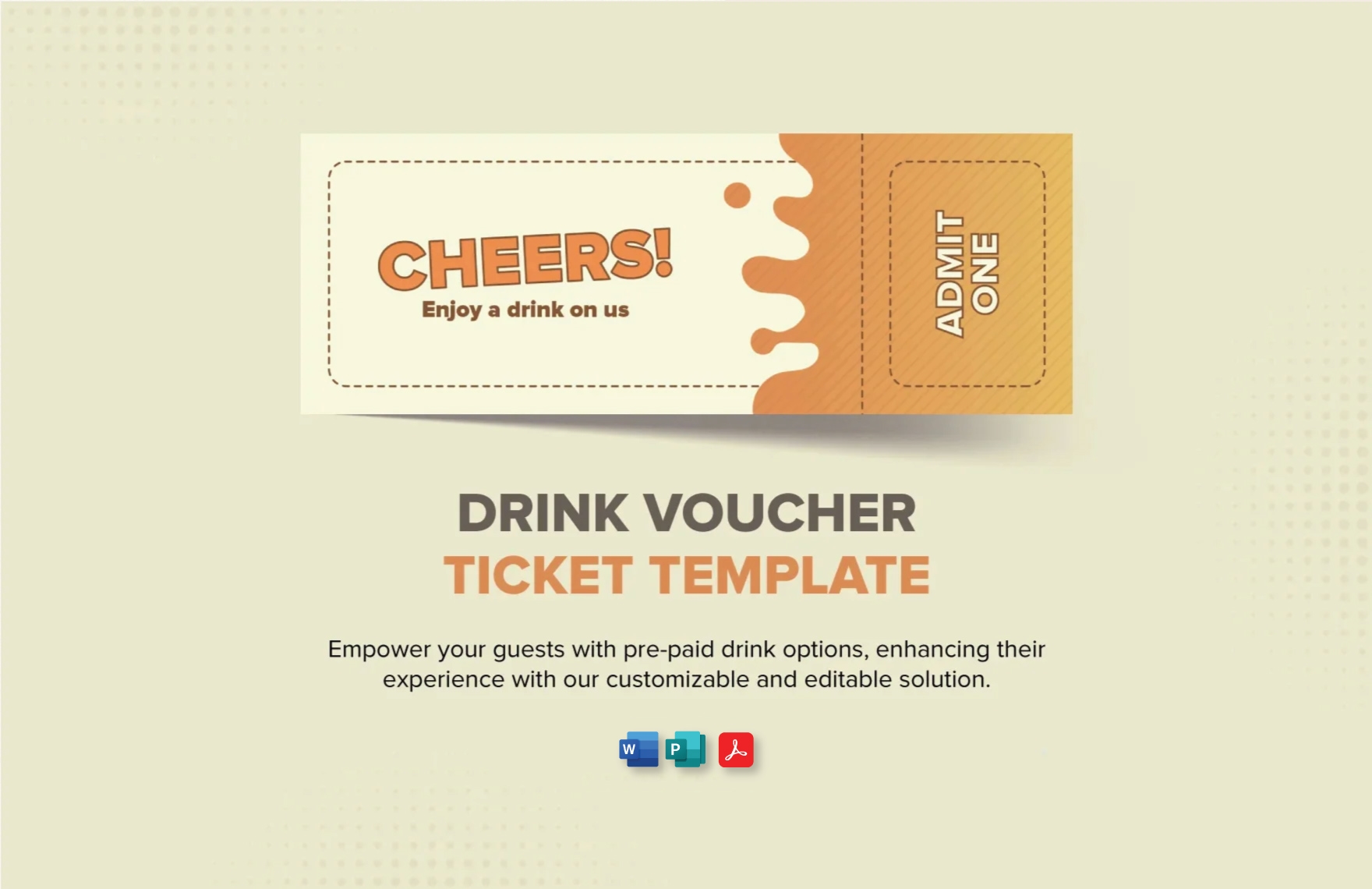 Editable Drink Ticket Templates In Word To Download Editable Drink Ticket Templates In Word To Download