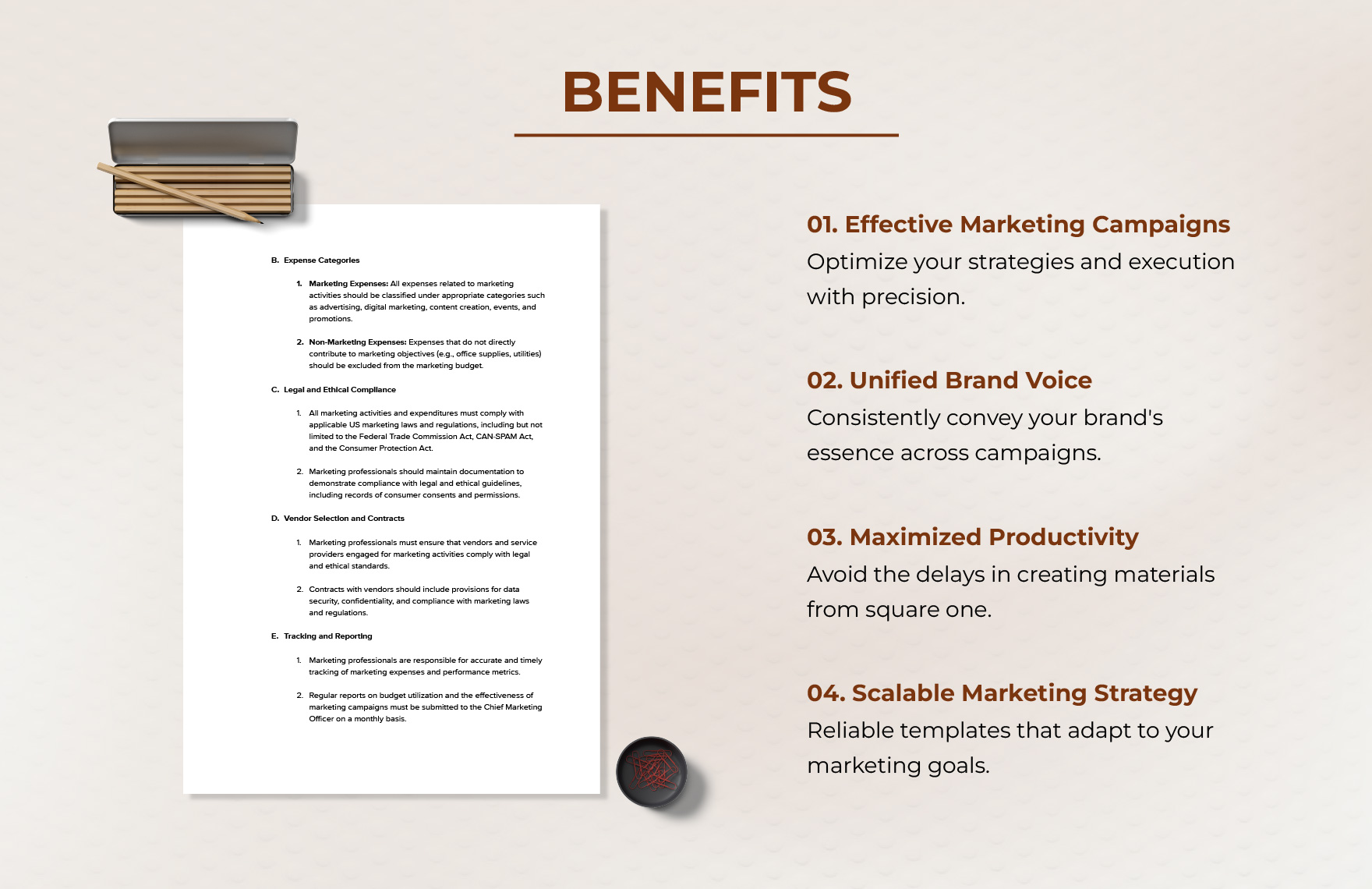 Marketing Budget Policy Template