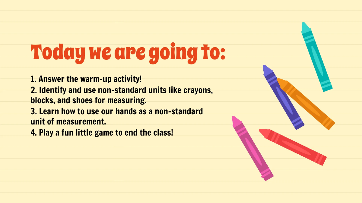 Free Using Non-Standard Units to Measure Template to Edit Online